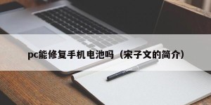 Can PC repair mobile phone batteries (Introduction to Song Ziwen)
