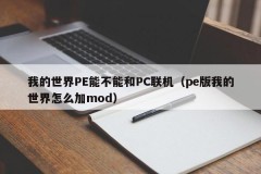 My world PE can and PC online (PE version of my world how to add mod)